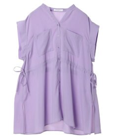 Green Parks ウエストドロストフレンチスリーブチュニック