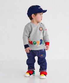 MIKI HOUSE HOT BISCUITS 【80-120cm】 立体ロゴ×キャラクタートレーナー