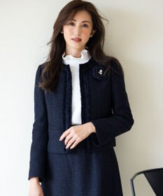 組曲 ツイードパールコサージュ