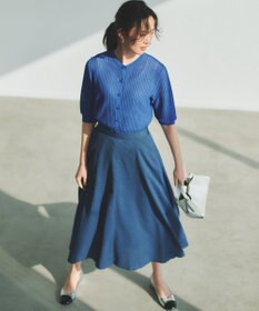 組曲 L 【先行予約・前後着用可】レーシーニット カーディガン