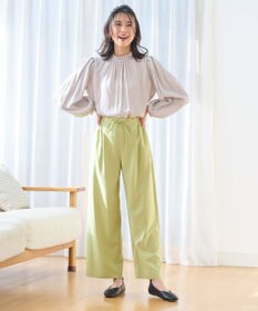 ANY L 【ウエストゴム】イージケア美脚パンツ ワイド