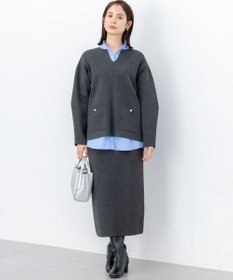 組曲 S 【加藤ローサさん着用】スムースストレッチニットアップ