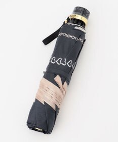 MOONBAT 【雨傘】ランバン　オン　ブルー (LANVIN en Bleu) リボン ハート ナイロンサテン 折りたたみ傘