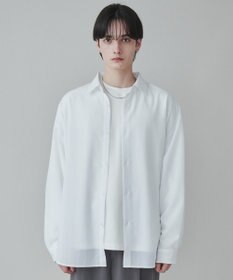 WEGO 【ユニセックス着用ITEM/SMLサイズ展開/冷房対策/紫外線対策】シアーBIGシャツ