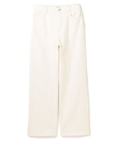 BEIGE， 【洗える・SPRiNG 3月号掲載】FICUS / デニムワイドストレートパンツ