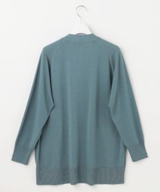 J.PRESS LADIES L 【洗える】SILKY RAYON STRETCH Vネック カーディガン