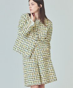 GRACE CONTINENTAL チュールヤーンツイードジャケット