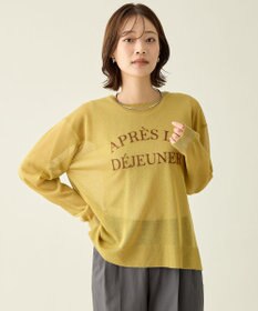 ANY L 【2SET】シアーロゴニット×タンクトップセット