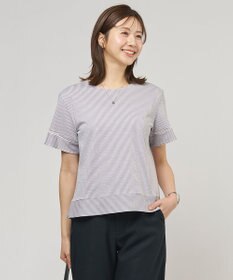 J.PRESS LADIES 【一枚で着映え】サッカージャージー クルーネック カットソー