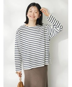 CRAFT STANDARD BOUTIQUE ボーダーサイドスリットプルオーバー