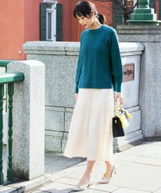 ANY SIS プリーツ切替 スカート