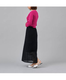 MODE ET JACOMO <carino>グリッターコンビフラットシューズ