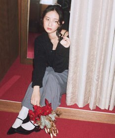 earth music&ecology 【セット2点】SET2点フラワースパンコールカーデ＋ビスチェ