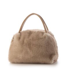 UNBILLION カシュカシュ cachecache / ミンク風エコファー2wayボックストート