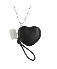 UNBILLION cachecache ハートポーチ付きボールチェーンモバイルストラップ