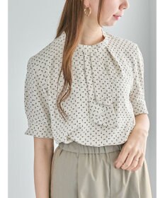 Te chichi パターンアソート5分袖ボウタイブラウス