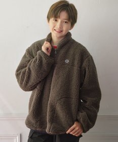 J.PRESS KIDS 【140-170cm】スタンドカラー ボア ブルゾン