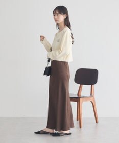 earth music&ecology ダブルジップロゴニットプルオーバー