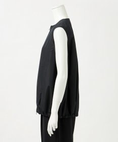 23区 【エステータ】シルクブレンド ライトタフタ ジップアップ ベスト