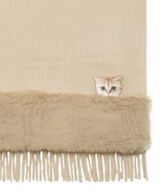 MOONBAT PAUL & JOE ACCESSOIRES ヌネットワッペン×ファームースタッチマフラー（パッケージ入り）