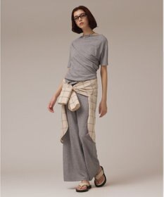 GRACE CONTINENTAL ラメリブジャージパンツ