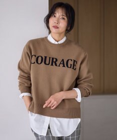 ANY 【洗濯機可】スウェットライクロゴニット