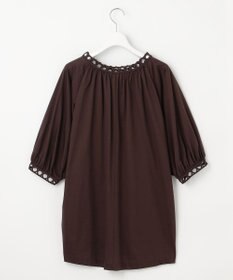 自由区 S 【洗える】コード刺繍 カットソー