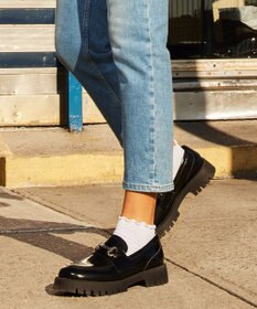 STEVE MADDEN LANDO-CN ビット付き厚底ローファー