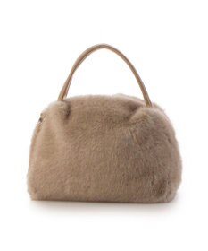 UNBILLION カシュカシュ cachecache / ミンク風エコファー2wayボックストート