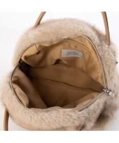 UNBILLION カシュカシュ cachecache / ミンク風エコファー2wayボックストート