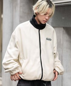 WEGO 【ユニセックス着用ITEM/リバーシブル/2WAY】リバーシブルフリースブルゾン