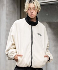 WEGO 【ユニセックス着用ITEM/リバーシブル/2WAY】リバーシブルフリースブルゾン