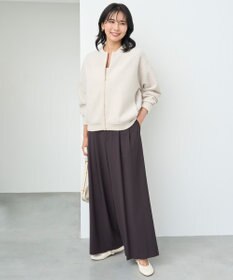 UNFILO マイビューティ タックワイドパンツ