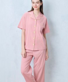 une nana cool 【綿100％】40ハイゲージ天竺半袖パジャマ MADE WITH LIBERTY FABRIC