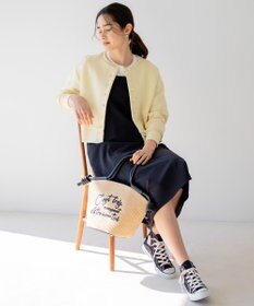 組曲 L 【肩ひも調整可】ドビーピケ キャミワンピース