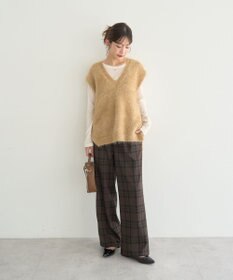 earth music&ecology 【予約】キャットライクヤーンニットベスト