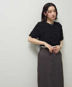 Green Parks 表面感カット５分袖プルオーバー