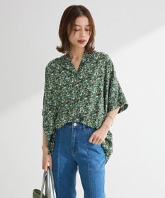 Green Parks 【WEB限定】アソート柄さらっとレーヨンブラウスⅡ