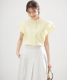 組曲 【前後着用可】ドライタッチダブルフレア ブラウス