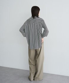 YECCA VECCA 2way裾アレンジパール釦ブラウス