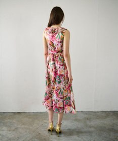 GRACE CONTINENTAL リーフプリントワンピース