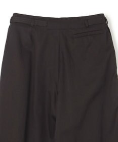 JOSEPH ライトコットンサテン　ワイドストレートトラウザーズ