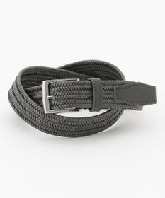 JOSEPH HOMME 【イタリア素材使用/日本製】レザーメッシュストレッチ　ベルト グレー系