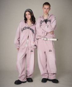 WEGO 【ユニセックス着用ITEM/ウエストゴム】ロゴスウェットパンツ