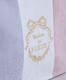 Maison de FLEUR トリコロールフリルハンドルトートバッグ