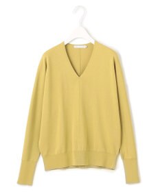 ICB L 【洗える】シンセティックハイゲージ Vネックニット