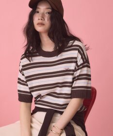 AMERICAN HOLIC 【PENNEY'S】レトロボーダー半袖ニット