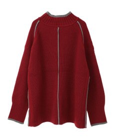 earth music&ecology ライン入りハイネックニットチュニック