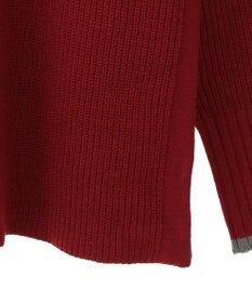 earth music&ecology ライン入りハイネックニットチュニック