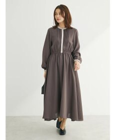 Green Parks ・ＥＬＥＮＣＡＲＥ　ＤＵＥ　バイカラーピンタックワンピ